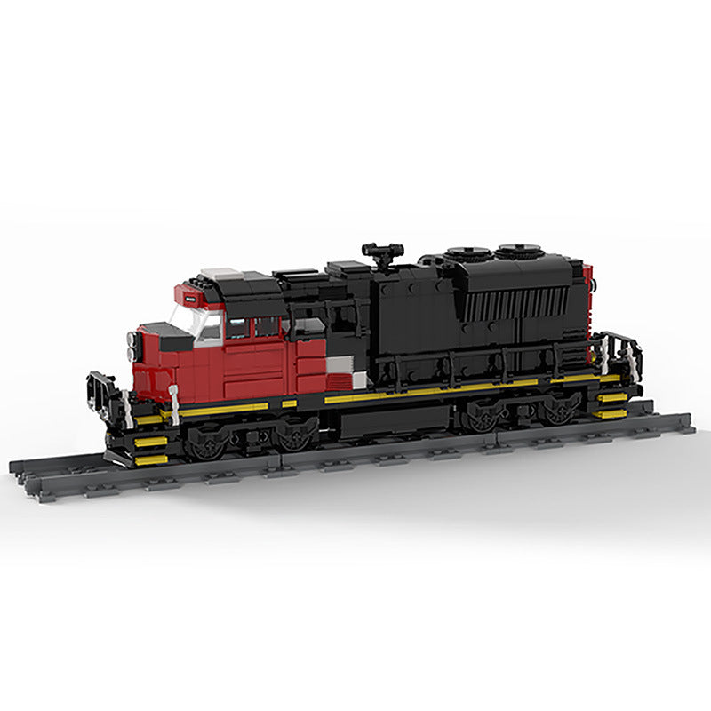 Fracht Zug Bausteine MOC-47989 Fracht Zug-EMD SD70M-2 CN Zug