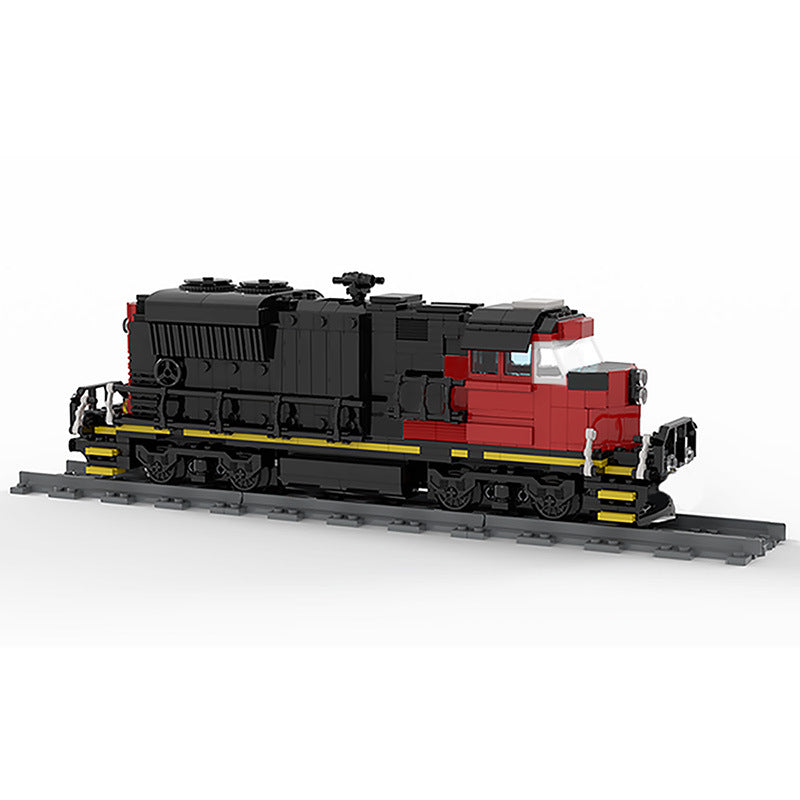 Fracht Zug Bausteine MOC-47989 Fracht Zug-EMD SD70M-2 CN Zug