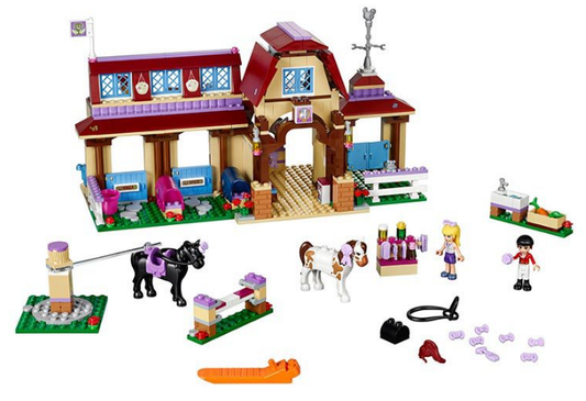 Girl friend series xinhu city equestrian club house building blocks