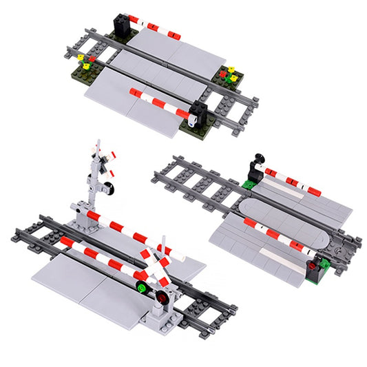 City Series Train Rail Aisle Track Lift Rod zusammen gebaut Baustein Spielzeug