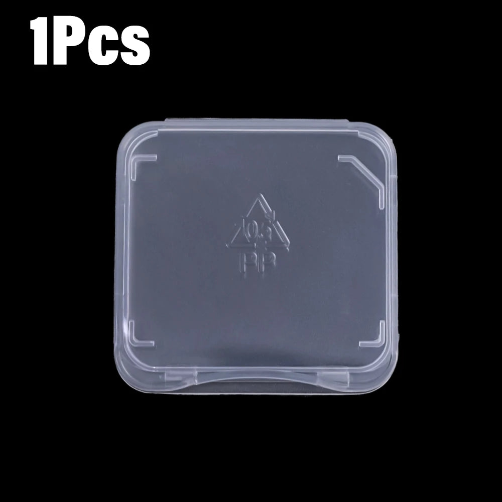 1/10Pcs Transparent Storage Boxes SD Memory Card Case Clear Plastic Case Holder Protector Prevent Dirt Memory Card Storage Boxes