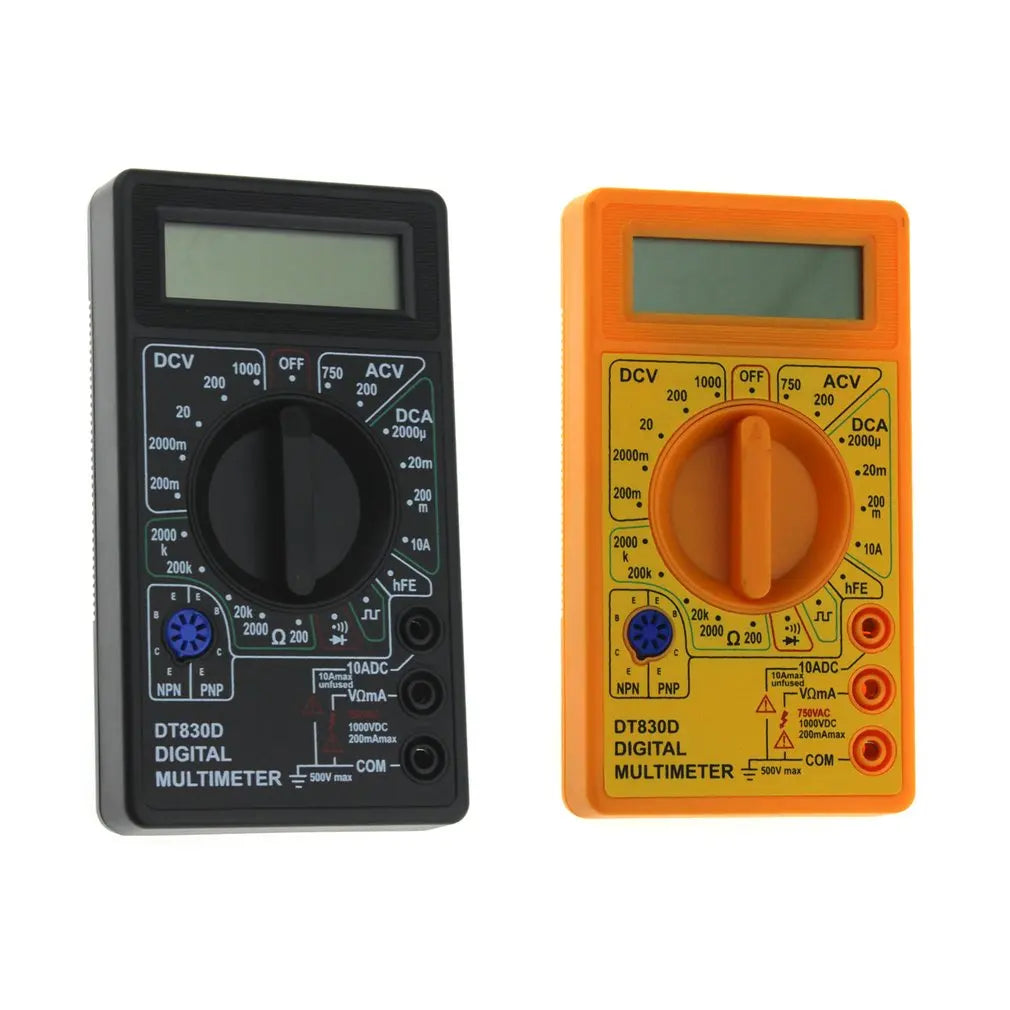 New DT-830D Mini Pocket Digital Multimeter 1999 Counts AC/DC Volt Amp Ohm Diode hFE Continuity Tester Ammeter Voltmeter Ohmmeter