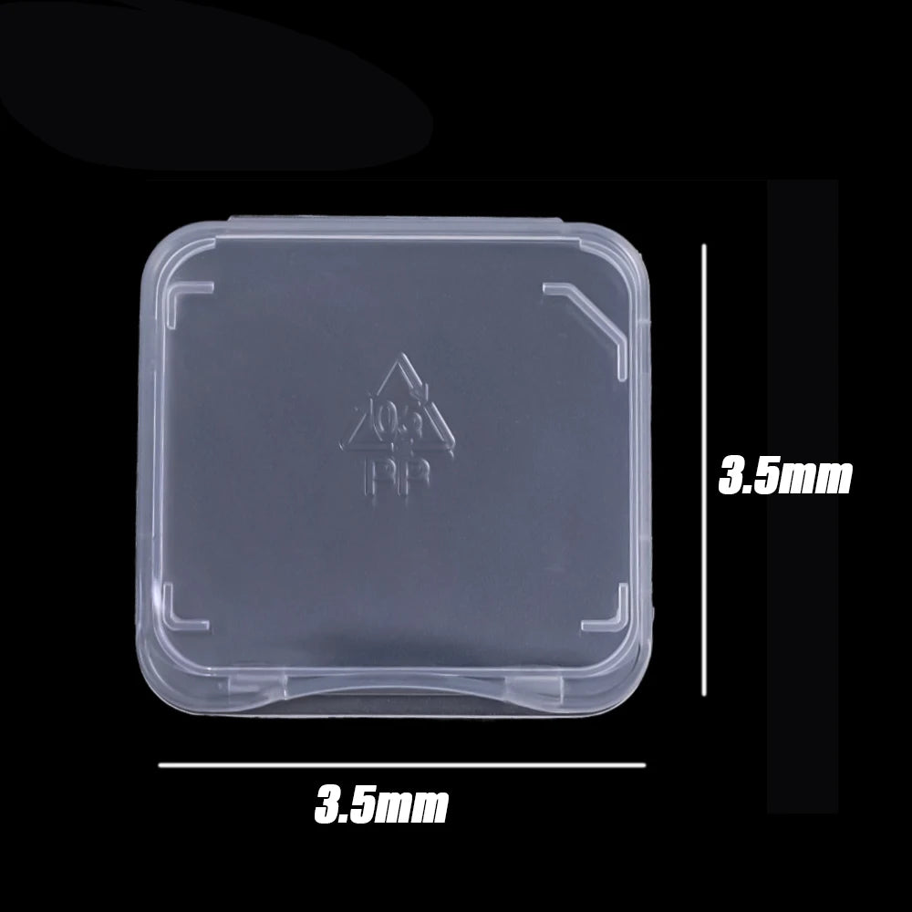 1/10Pcs Transparent Storage Boxes SD Memory Card Case Clear Plastic Case Holder Protector Prevent Dirt Memory Card Storage Boxes